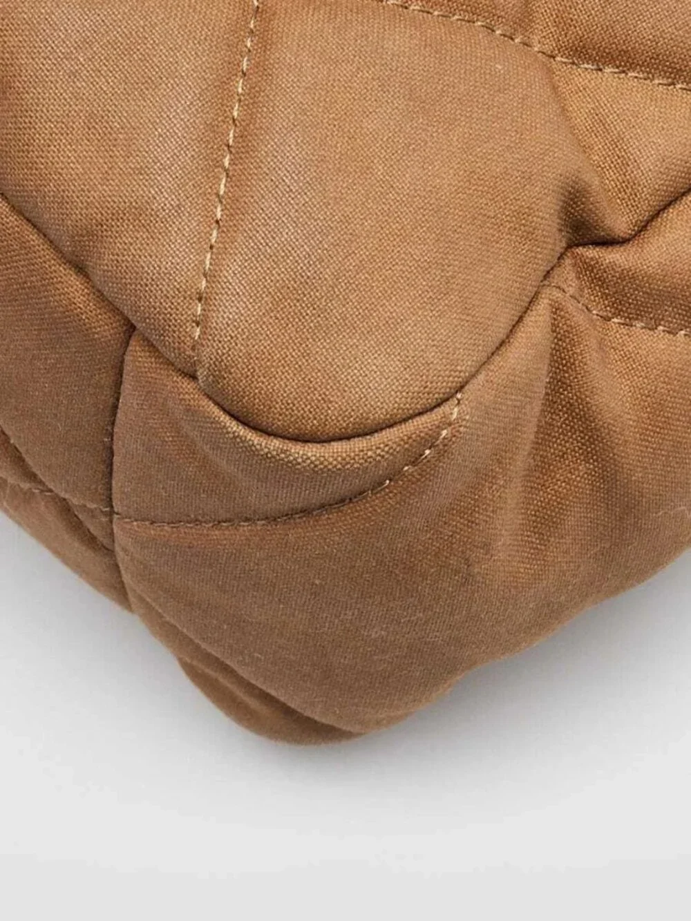 Chanel Brown Quilted Canvas Chanel 19 Large Flap Bag